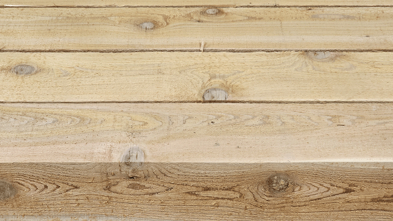 Rough sawn timber